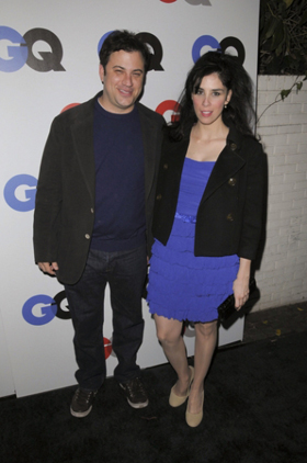 Jimmy Kimmel and Sarah Silverman