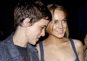 Samantha Ronson and Lindsay Lohan